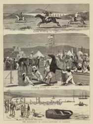 De Bezetting van Cyprus, Schetsen in Larnaca